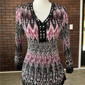 Y2K Pink and Black Blouse‎